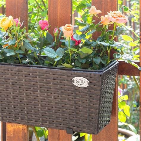 Casa Polyrattan Plantenbak Set Van Bruin Bol