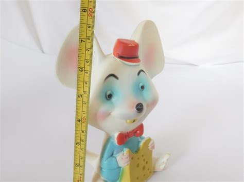 Vintage Squeak Toy Mouse With Cheese Alan Jay Clarolyte Etsy