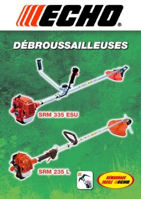 Debroussailleuse Thermique Echo Srm Pdf Notice Manuel D Utilisation