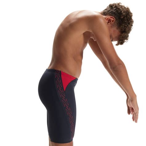 SPEEDO BOYS HYPER BOOM SPLICE JAMMER NAVY RED AQUASPORT TODO Natación