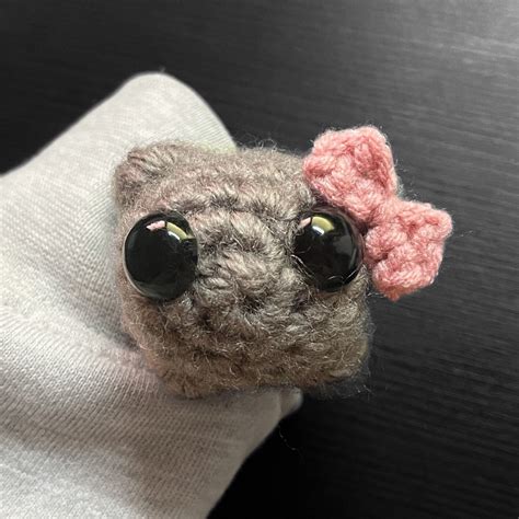 Crochet Sad Hamster Tiktok Meme Sad Hamster Plush Cute Coquette