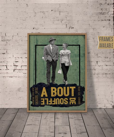 BREATHLESS POSTER A Bout De Souffle 1960 Film Poster Jean-luc - Etsy UK