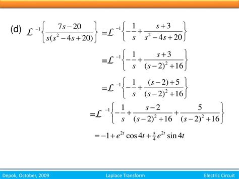 Ppt Inverse Laplace Transform Powerpoint Presentation Free Download