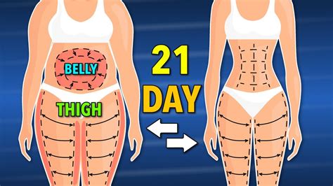 21 Day Belly Fat Thigh Fat Meltdown Legs And Core Workout Youtube