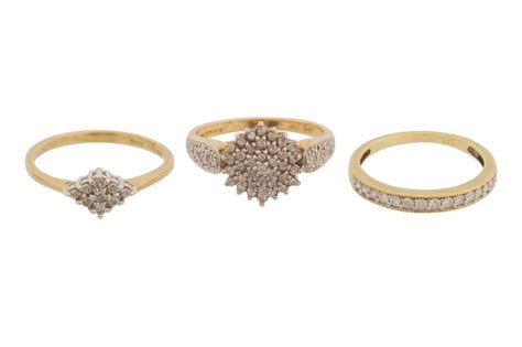 Lot 35 A Collection Of Three Rings