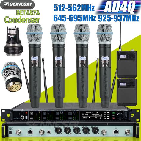 SENNESAI AD4Q Professional Wireless Condenser Microphone System 500 600