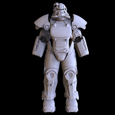 Fallout T 51B Wearable Power Armor 3D STL And Papekura Model Etsy