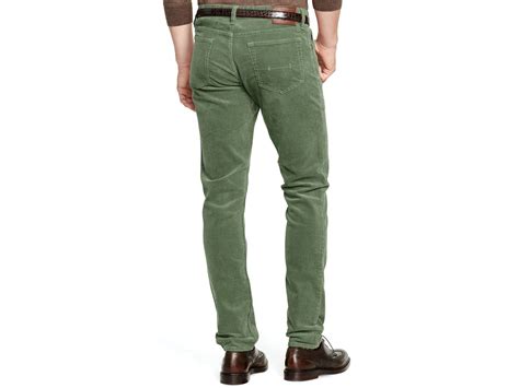 Ralph Lauren Polo Varick Slim Fit Cotton Corduroy Pants In Green For