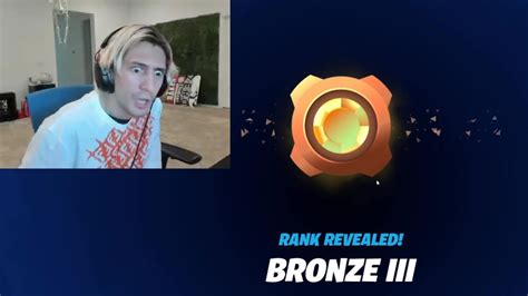 XQc Gets Ranked Bronze In Fortnite YouTube