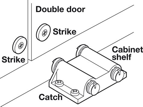 Magnetic Pressure Push Latch Double 0 5 kg Pull Häfele