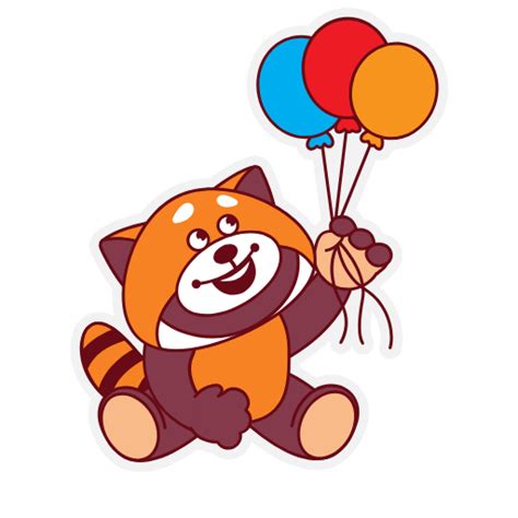 Free Customizable Red Panda Stickers | DocHipo