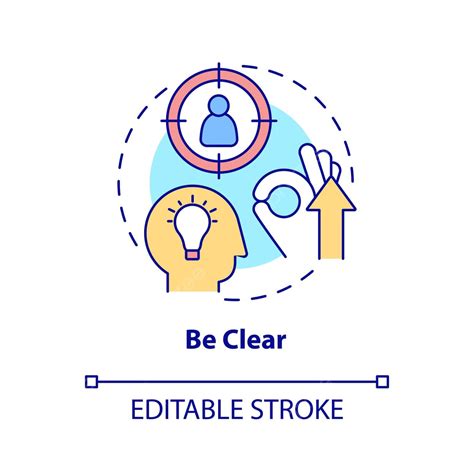 Be Clear Concept Icon Effective Graphic Abstract Vector Effective