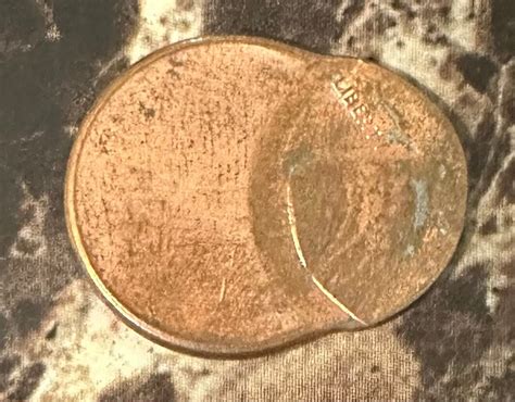 Lincoln Memorial Mis Struck Penny Planchet Off Center Coin Etsy