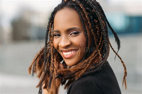 Gorgeous Senior African American Woman Wearing Glasses With Copy Space