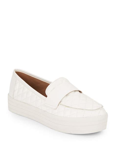 Steve Madden Howell Quilted Slip On Platform Sneakers In White Lyst