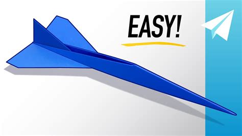 How To Make An EASY Jet Paper Airplane That Flies REALLY Fast