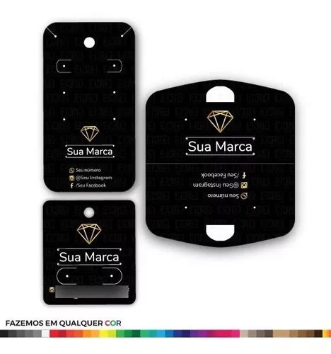 Kit Cartelas Personalizadas Para Semi Joias Bijuterias Parcelamento