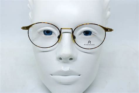 Rodenstock R 2426 B 140 Titanium Vintage 90s Small Rectangle Eyeglasses Frames Mens And Womens