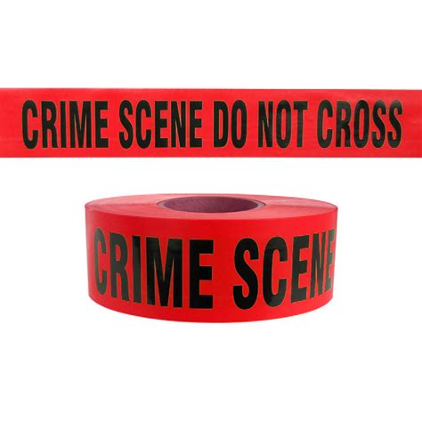 Barricade Tape Crime Scene Do Not Cross Red 3 Mil Live Action Safety