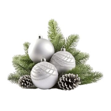 Christmas Composition With Fir Tree Branches And Balls Christmas Top