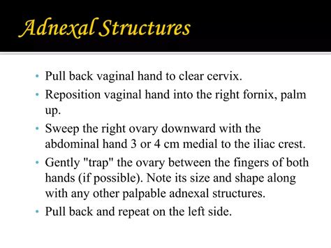 Ppt On Assessmaent Of Female Reproductive System Ppt