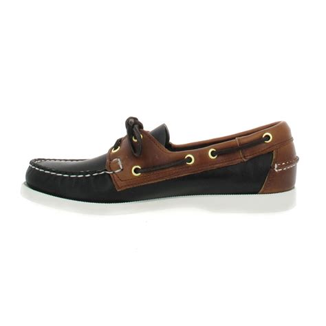 Sebago Docksides Spinnaker Cuir Homme Noir Marron Fanny Chaussures