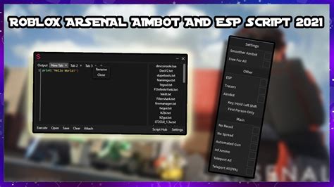 Roblox Arsenal Aimbot Esp Script Youtube