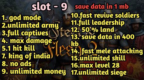 Steel And Flesh Mod Unlimited Money Max Army God Mod Save Data