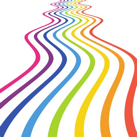 Flowing colored lines | Free SVG