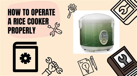 Solution How To Operate A Rice Cooker Properly Studypool