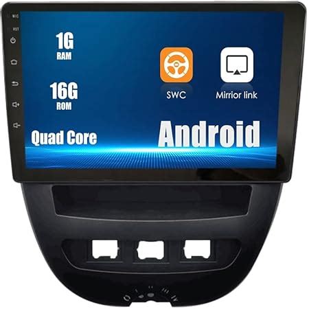 Podofo Android Autoradio für Toyota Aygo Peugeot 107 Citroen C1