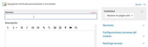 Certificado En Moodle C Mo Crearlo Y Configurarlo
