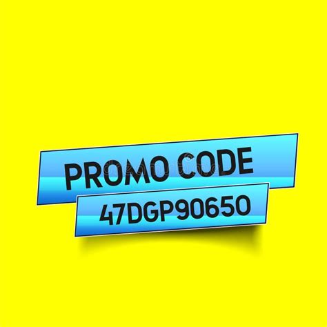 Promo Code Coupon Code Flat Vector Set Design Illustration Stock