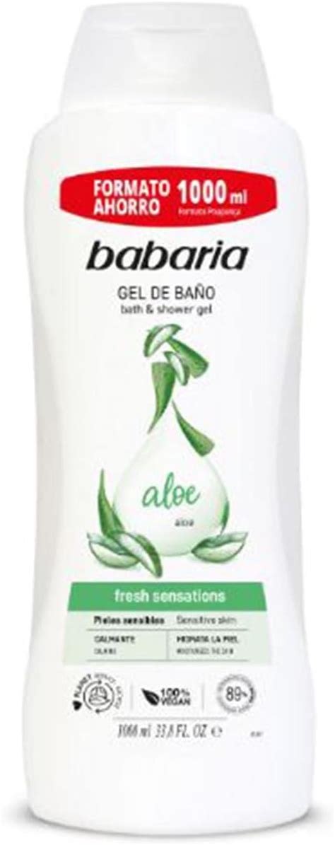 BABARIA GEL DE BAÑO ALOE VERA 1000 ML Amazon es Belleza