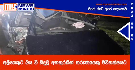 අලියෙකුට බය වී සිදුවූ අනතුරකින් තරුණයෙකු ජීවිතක්ෂයට My News Lanka