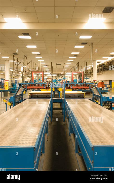 Interior view of a newspaper factory Stock Photo - Alamy