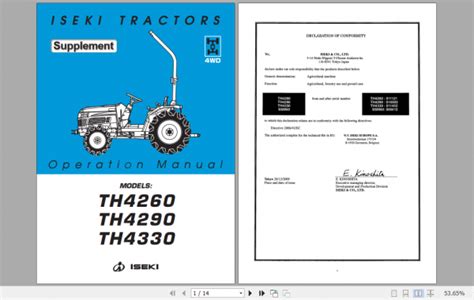 Iseki Tractor Th Operator Manual