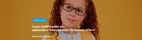 Curso Certificaci N En Aplicaci N E Interpretaci N De Bater A Wisc V