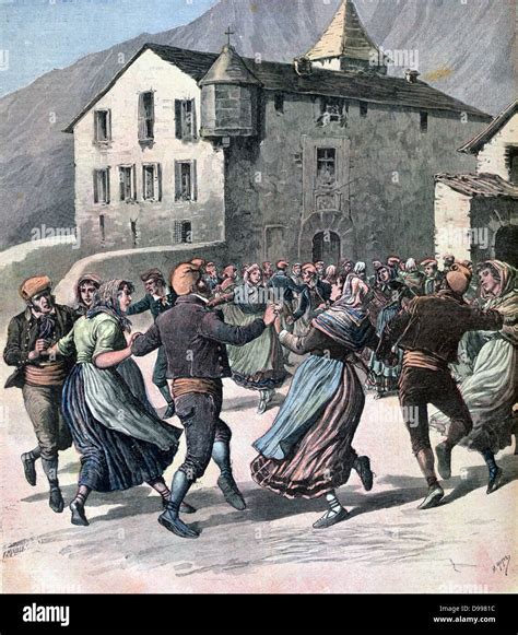 People of Andorra, a Principality in the Pyrenees, dancing the Stock Photo, Royalty Free Image ...