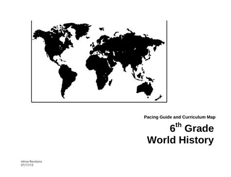 Pdf Pacing Guide And Curriculum Map Th Grade World Pdf Filepacing