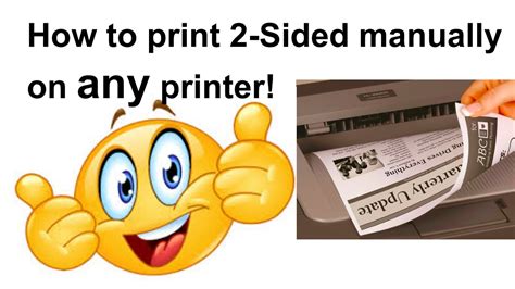 How To Print Two Sided Manually Duplex Printing L Both Side Printing