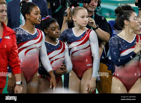 Usas Simone Biles The Superstar Of The Us Women Gymnastics Team Who