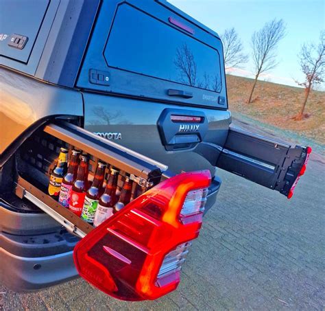 These Custom Pullout Taillight Drawers Offer Unique Storage For Drinks