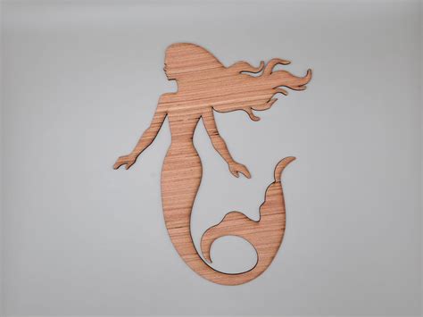 Laser Cut Mermaid Unfinished Wood Cutout Shape Free Vector Arabic Cnc