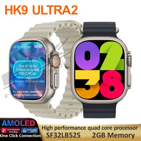 HK9 Ultra Smartwatch AMOLED GB İzle Ultra2 ChatGPT NFC 07 18 2023