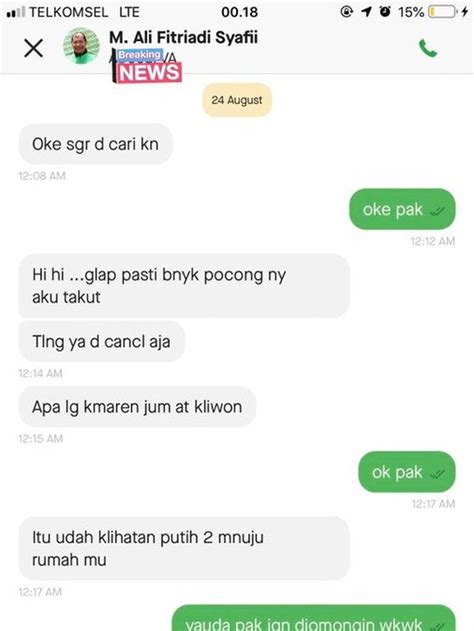 Chat Lucu Driver Ojek Online Ini Bikin Gagal Paham Penumpang Hot