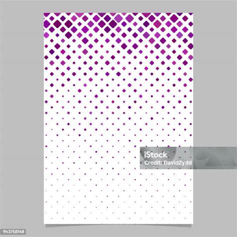 Template Brosur Latar Belakang Pola Persegi Diagonal Abstrak Desain Vektor Ilustrasi Stok