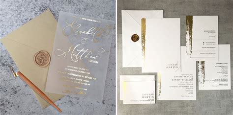 Gold Foil Wedding Invitations From Etsy Southbound Bride