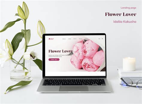 Landing Page Design For Flower Shop On Behance