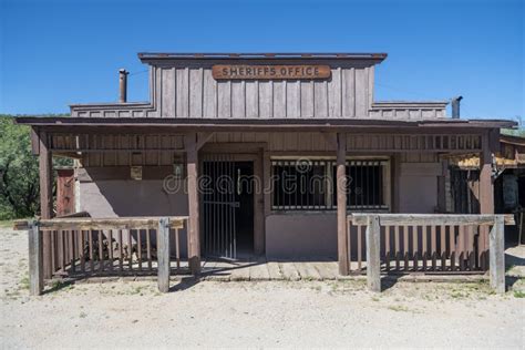 Old West Western Sheriff Office Stock Image Image Of Wood West